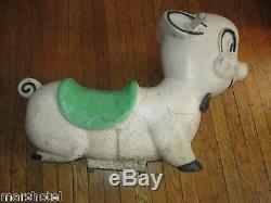 VINTAGE SADDLE MATES GAME TIME OUTDOOR PLAYGROUND RIDE ON TOY PORKY PIG