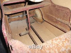 VINTAGE SHERWOOD PEDAL CAR JEEP with DUMP BED Made 1947-1950 LIGHTNING SERVICE