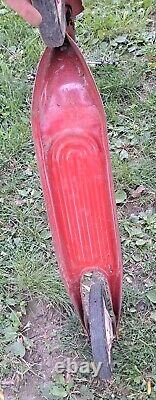 VINTAGE TOY KIDS SCOOTER HARD RUBBER TIRES & FOLD DOWN KICK STAND 28 x 30 x 4 in