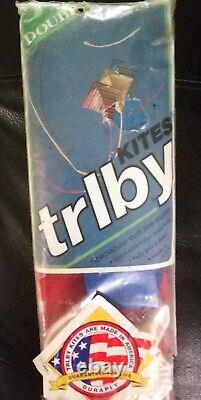 VINTAGE TRLBY KITE DOUBLE Dual Line Stunter in Package Made in USA 1980s 2 KITE