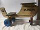 VINTAGE Wood Playskool Ride-On Cessna Airplane Green/Yellow