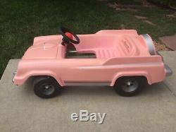 VINTAGE child size Kingsbury Toys RARE 1950s Thunderbird Pedal Car