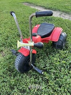 VTG 1980s TOMY 3 Wheeler KID child TRIKE Red TOY Ride On ATV ATC SB