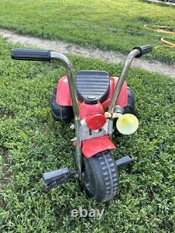 VTG 1980s TOMY 3 Wheeler KID child TRIKE Red TOY Ride On ATV ATC SB