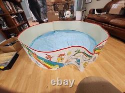 VTG 1983 Child's Blue Care Bears Pool 6ft SNAPSET POOL