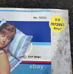 VTG 1998 Poolmaster VIP Stripe Tahitian Luxury Pool Floating Lounge Chair NEW
