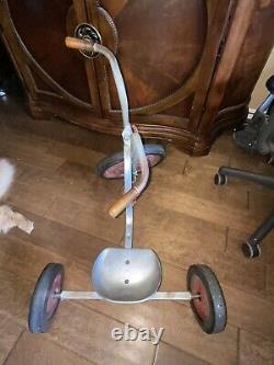 VTG 24 ANGELES Tricycle-Sturdy Steel Frame-Solid Rubber Tires-1960s