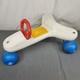 VTG 80s Fisher Price Scoot Around Foot to Floor Ride on Toy Blow Mold Rare Kids