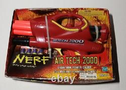 VTG NERF AirTech 2000 Red SoftDart Blaster Liquitron Power Gauge Hasbro 90s Y2K