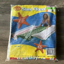 VTG NOS Vinyl Rainbow Beach Inflate4Fun New Sealed Inflatable Pool Sun Float 72