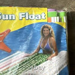 VTG NOS Vinyl Rainbow Beach Inflate4Fun New Sealed Inflatable Pool Sun Float 72