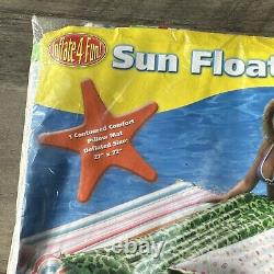 VTG NOS Vinyl Rainbow Beach Inflate4Fun New Sealed Inflatable Pool Sun Float 72