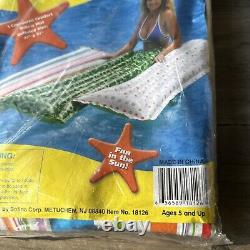 VTG NOS Vinyl Rainbow Beach Inflate4Fun New Sealed Inflatable Pool Sun Float 72