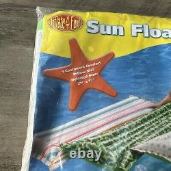 VTG NOS Vinyl Rainbow Beach Inflate4Fun New Sealed Inflatable Pool Sun Float 72