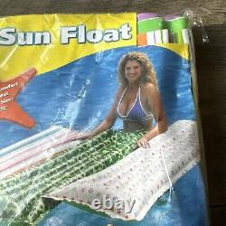 VTG NOS Vinyl Rainbow Beach Inflate4Fun New Sealed Inflatable Pool Sun Float 72
