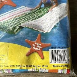 VTG NOS Vinyl Rainbow Beach Inflate4Fun New Sealed Inflatable Pool Sun Float 72