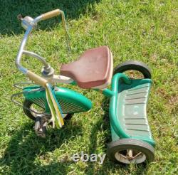 VTG Tricycle 1950s Midwest Industries Candy Apple Green Atomic Age Rare