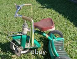 VTG Tricycle 1950s Midwest Industries Candy Apple Green Atomic Age Rare