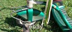 VTG Tricycle 1950s Midwest Industries Candy Apple Green Atomic Age Rare