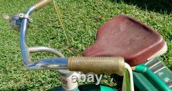 VTG Tricycle 1950s Midwest Industries Candy Apple Green Atomic Age Rare