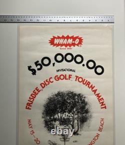 VTG Wham-O $50,000 Invitational Frisbee Disc Golf Tournament Poster Steady Ed