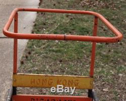 Very Cool Vintage Hong Kong Rickshaw Pull Cart Ride On Toy Lots Of Fun