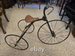 Very Nice Antique/Vintage Tricycle With Tag (Badge) Showing partial brand