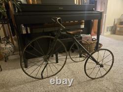 Very Nice Antique/Vintage Tricycle With Tag (Badge) Showing partial brand