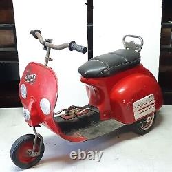 Very Rare 1950s Chain Driven Pedal Scooter Vespa Lambretta Mods car Quadrophenia