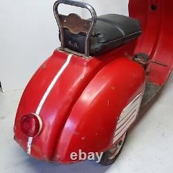 Very Rare 1950s Chain Driven Pedal Scooter Vespa Lambretta Mods car Quadrophenia