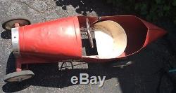 Very Rare Vintage Bugatti Boat Tail Racer Pedal Car