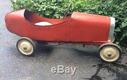 Very Rare Vintage Bugatti Boat Tail Racer Pedal Car