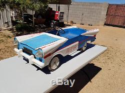 Very Rare Vintage Prototype Pedal Car Chevrolet Bel Air 1950's Toy Car