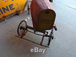 Vintage 1918 American National Banner Pedal Car GAS OIL SODA COLA