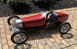 Vintage 1925 Miller Fwd, Indy Racer Replica, Pedal Car 5 Ft, Rare, #1 Of 2 Made