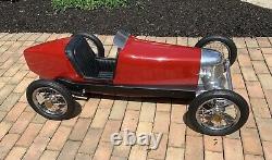 Vintage 1925 Miller Fwd, Indy Racer Replica, Pedal Car 5 Ft, Rare, #1 Of 2 Made
