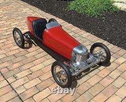Vintage 1925 Miller Fwd, Indy Racer Replica, Pedal Car 5 Ft, Rare, #1 Of 2 Made