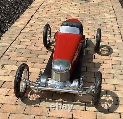 Vintage 1925 Miller Fwd, Indy Racer Replica, Pedal Car 5 Ft, Rare, #1 Of 2 Made