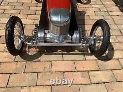 Vintage 1925 Miller Fwd, Indy Racer Replica, Pedal Car 5 Ft, Rare, #1 Of 2 Made