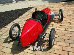 Vintage 1925 Miller Fwd, Indy Racer Replica, Pedal Car 5 Ft, Rare, #1 Of 2 Made