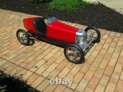 Vintage 1925 Miller Fwd, Indy Racer Replica, Pedal Car 5 Ft, Rare, #1 Of 2 Made