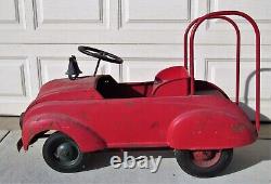 Vintage 1930's-1940's STEELCRAFT CHRYSLER AIRFLOW FIRE TRUCK Pedal Car