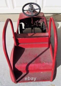 Vintage 1930's-1940's STEELCRAFT CHRYSLER AIRFLOW FIRE TRUCK Pedal Car