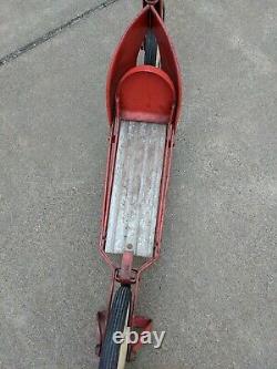 Vintage 1930's Airflow Croft Jamestown Model 46-4 Metal Kick Sit Scooter Toy