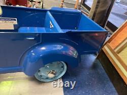 Vintage 1930's Ford Pick Up Pedal Car Metal Toy Blue Ford Licensed Product