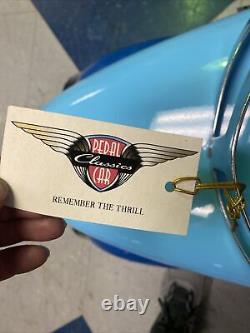 Vintage 1930's Ford Pick Up Pedal Car Metal Toy Blue Ford Licensed Product