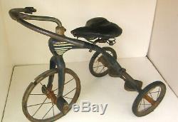 Vintage 1930's Pre-war Garton Airflow Tricycle Trike Original Paint, Seat 1920's