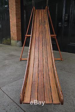 Vintage 1930s Bent Wood Playground Slide