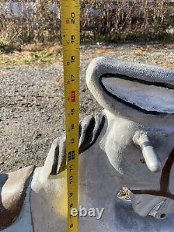 Vintage 1930s Cast Aluminum Saddle Mate Donkey Playground Ride On Swing Rider