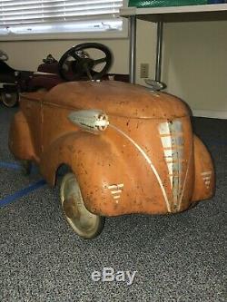 Vintage 1930s Gendron Skippy Pedal Car All-Original Not Steelcraft Or Garton